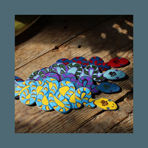 Leather Snake Bookmark