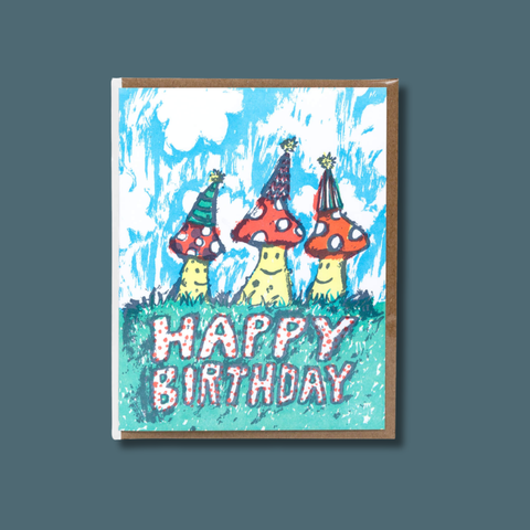Birthday Mushrooms Card