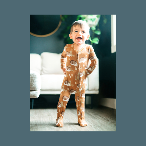 Luxe Stretch Zipper Footed Romper