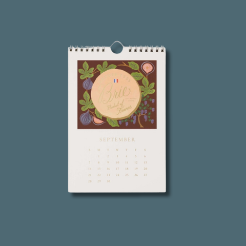 Rifle Paper 2025 Cheese Kitchen Calendar