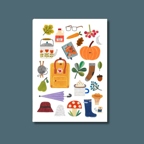 Autumn Items Art Print