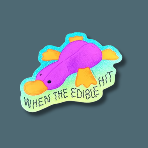 When The Edible Hit Sticker