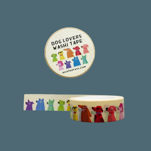 Dog Lovers Rainbow Washi Tape