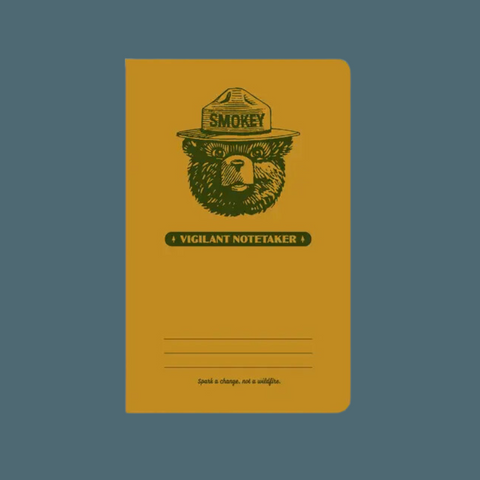 Smokey Bear Vigilant Mini Letterpress Notebook