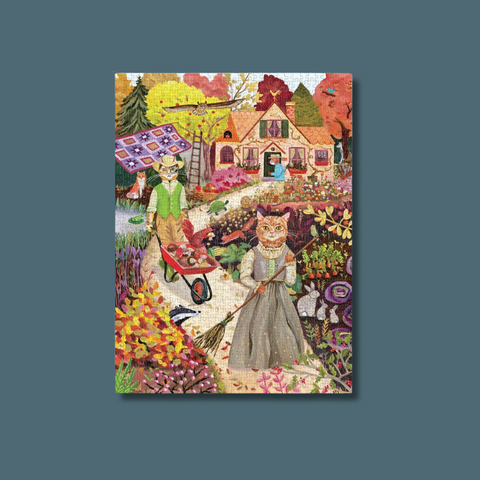 Cottage Cats Foil Puzzle