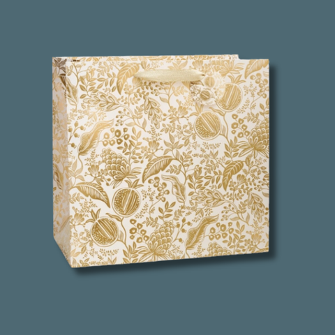 Gold Foil Pomegranate Gift Bag