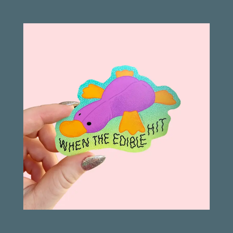 When The Edible Hit Sticker