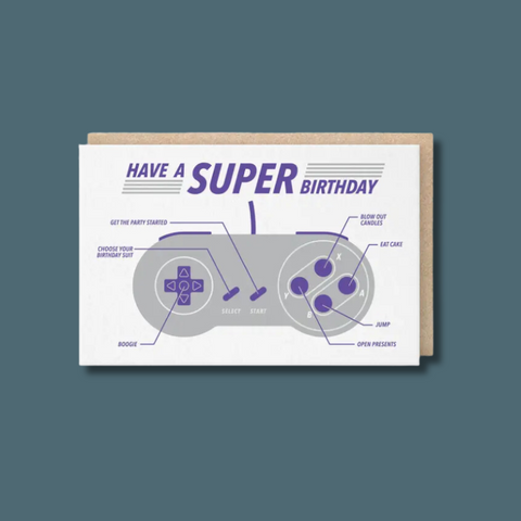 Have A Super Birthday Gamer Card