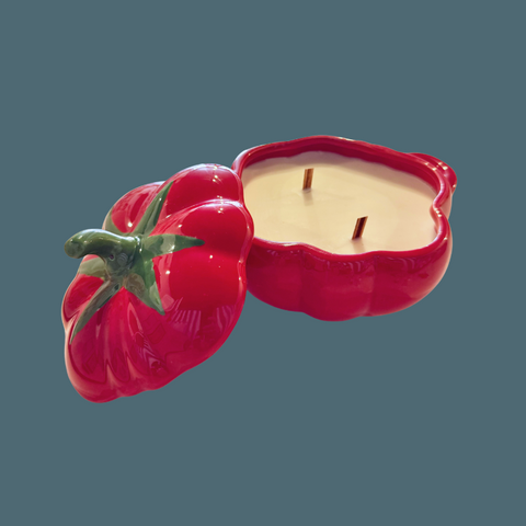 Vintage Tomato Soup Bowl Candle