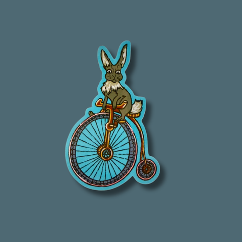 Rabbit High Wheel Sticker