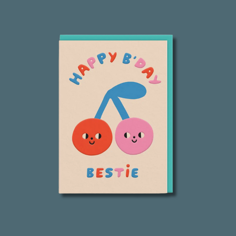 Two cherries looking at each other