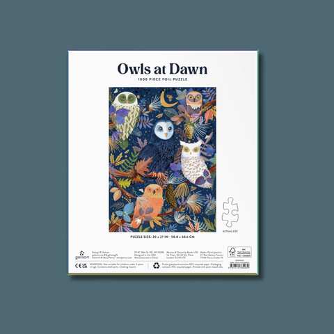 Owls At Dawn Foil Puzzle