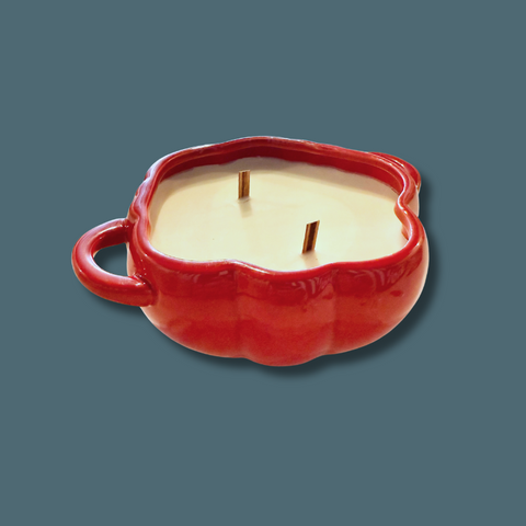Vintage Tomato Soup Bowl Candle