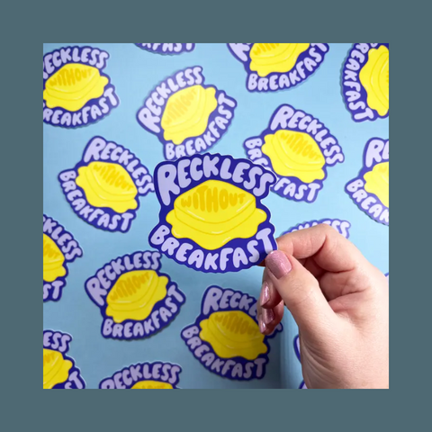 Reckless Without Breakfast Sticker