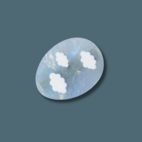 Eco Sky Blue Egg Hair Clip