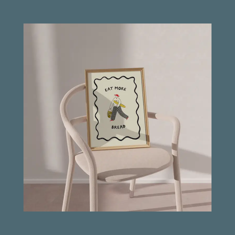 Eat More Bread Art Print