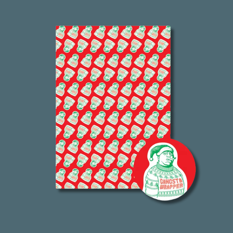 Gangsta Wrapper Biggie Wrapping Paper Sheets Roll