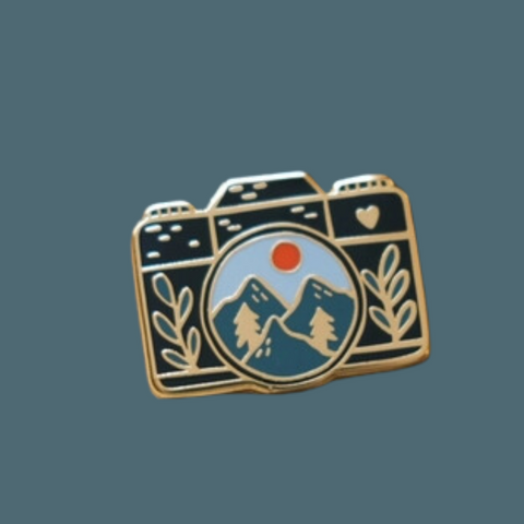 Camera Enamel Pin