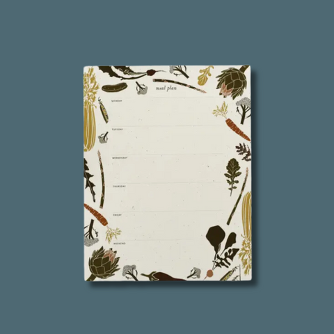 Spring Veggie Meal Planner Desk Pad