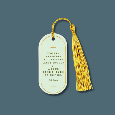 Cup Of Tea Vegan Leather Bookmark