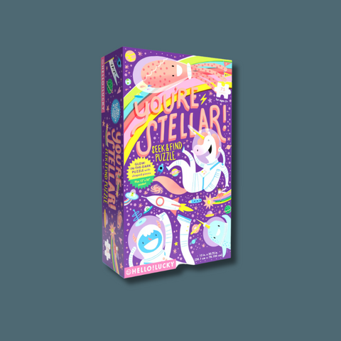 Hello!Lucky You're Stellar Glow In The Dark Seek And Find Puzzle