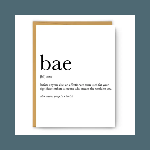 Bae Definition Card