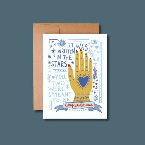 Astrology Wedding Congratulations Card