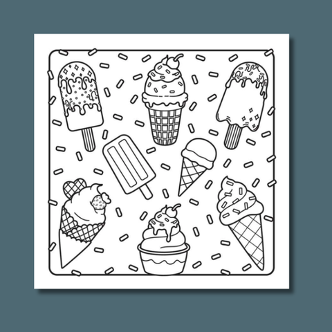 Sunny Summer Days Coloring Book