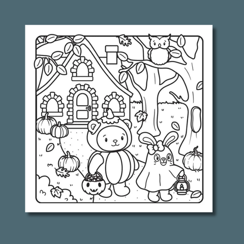 Not-So-Spooky Halloween Coloring Book