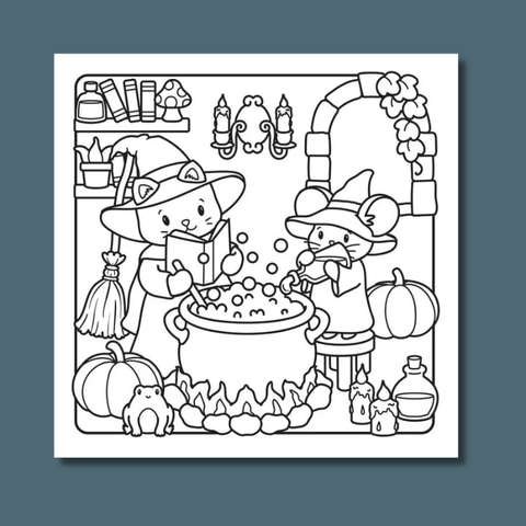 Not-So-Spooky Halloween Coloring Book