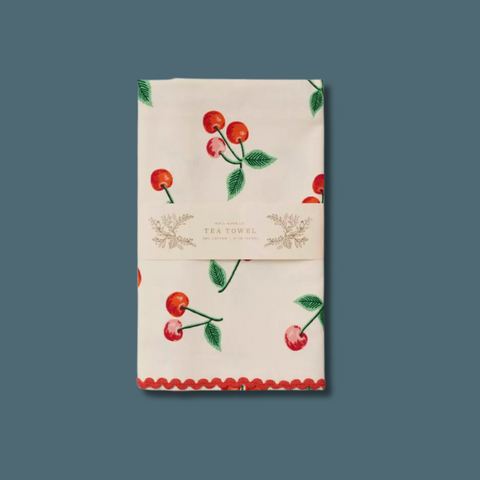 Cherries Tea Towel