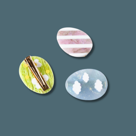 Eco Pink Candy Egg Hair Clip