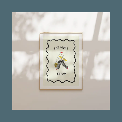 Eat More Bread Art Print