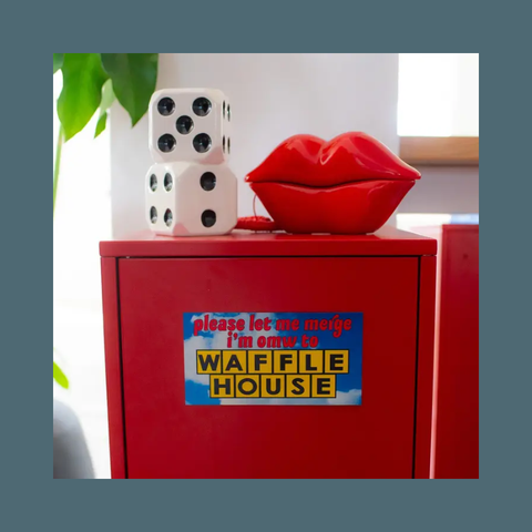 Waffle House Bumper Sticker Magnet