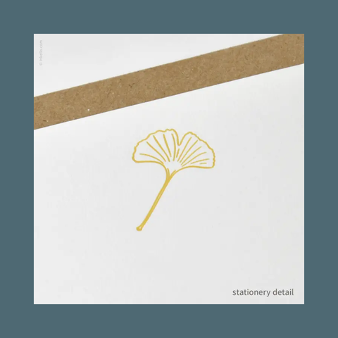 Gingko Leaf Stationery Set