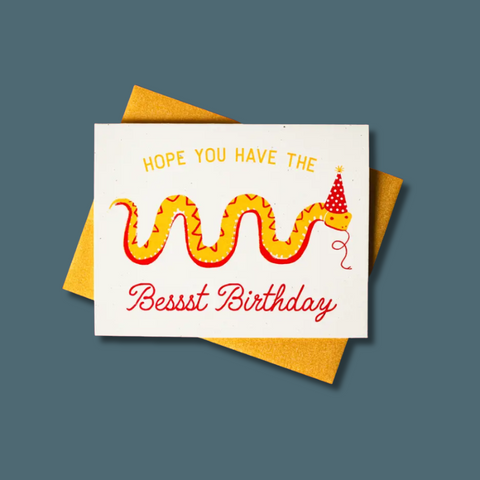 Bessst Birthday Snake Card