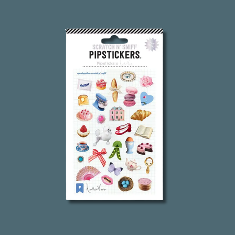 Pipsticks x Haricot Vert Nostalgic Charm Scratch 'n Sniff Sticker Sheet