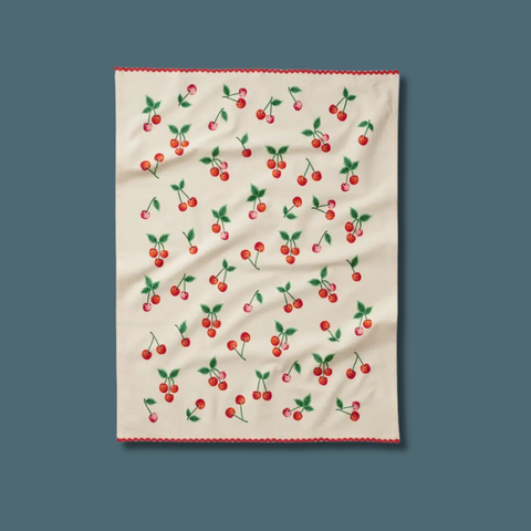 Cherries Tea Towel