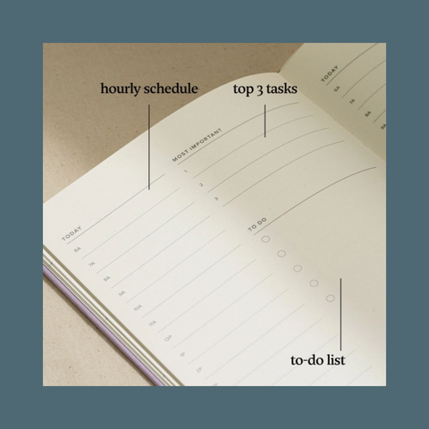 Undated Hardcover Daily Planner