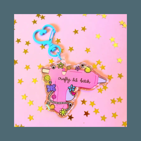 Crafty Lil Bitch Keychain