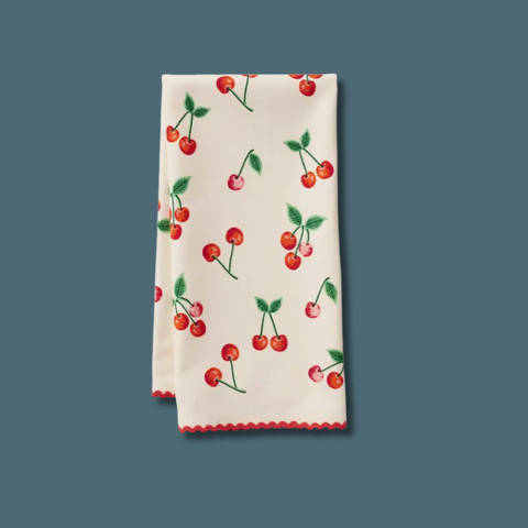 Cherries Tea Towel