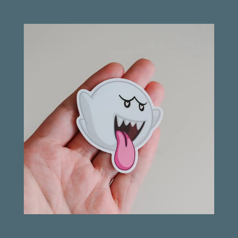Retro Boo Sticker