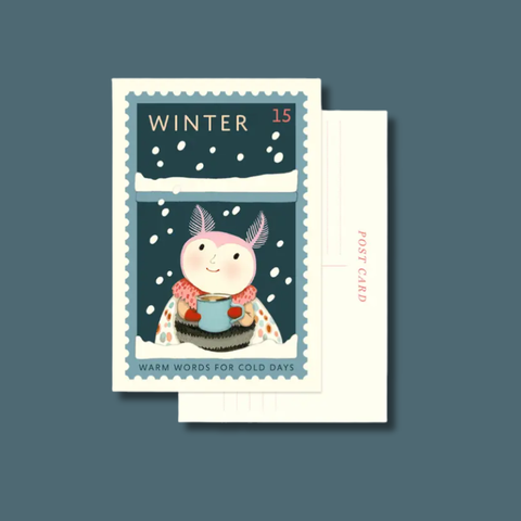 Winter Cozy Watch Postcard