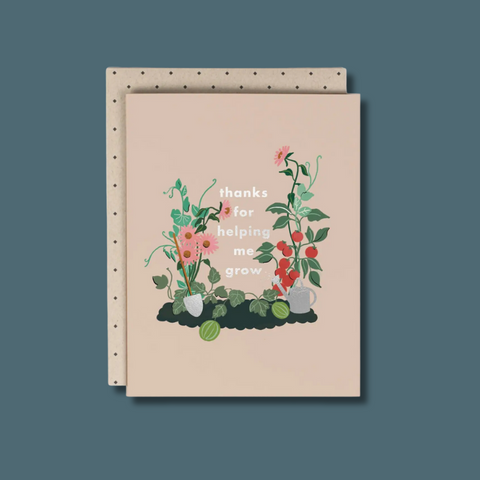 Flowers and veggies in soil
