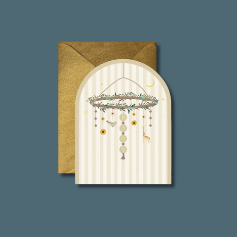 Baby Mobile Arch Greeting Card