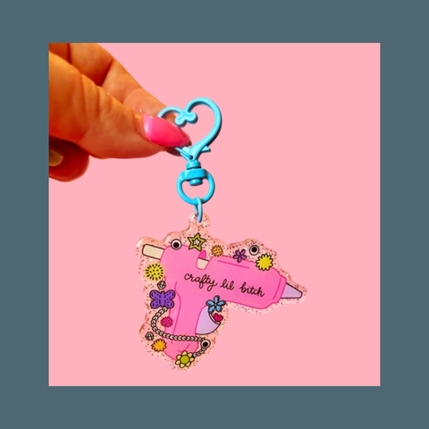 Crafty Lil Bitch Keychain