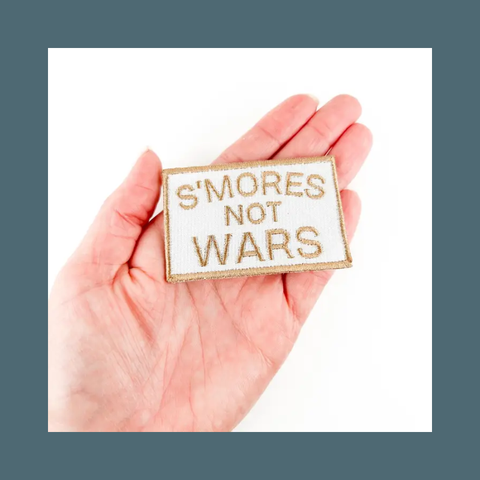 S'mores Not Wars Embroidered Iron-on Patch