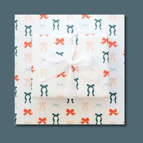 Holiday Bows Continuous Roll Wrapping Paper