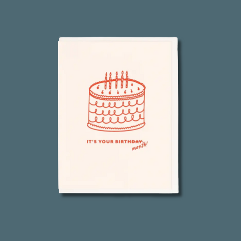 Birth Month Birthday Card