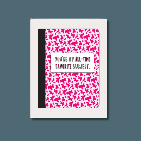 All Time Favorite Subject Card